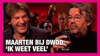 Maarten bij DWDD: 'Ik weet veel'