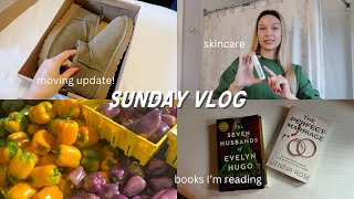 sunday vlog: big apartment update, skincare routine + books I’m reading | maddie cidlik