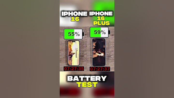 IPHONE 16 vs IPHONE 16plus BATTERY 🪫 TEST 🗿