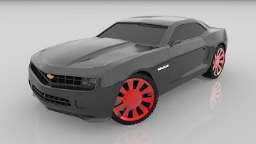 Chevy Camaro car - Maya Render
