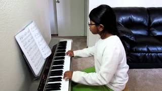 Video thumbnail of "SNOW FLAKE RAG (Piano Adventures) by Roopa Ravishankar"