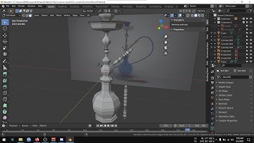 Making a hookah in blender | Timelapse