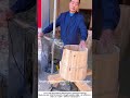 Cooper Smooths a Wooden Barrel with an Angle Grinder – Precision Finishing ⚙️