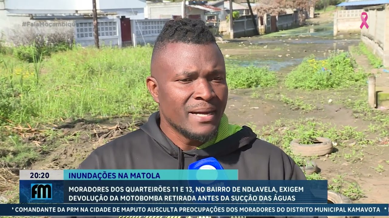 Ndlavela exige devolução da motobomba retirada antes do fim da sucção #Inundações @MiramarNews