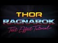 Thor: Ragnarok Logo Style Text Effect in Adobe Illustrator
