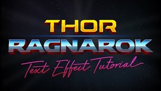 Thor: Ragnarok Logo Style Text Effect in Adobe Illustrator