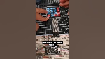 Testeando STM32F030 con un teclado matricial #stm32 #cortexm0 #STM32F030
