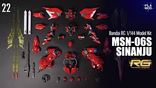 Full Sinanju Msn-06S Bandai Rg Model Kit Speed Build
