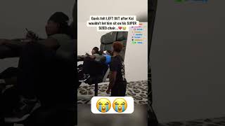 Davis felt LEFT OUT after Kai wouldn’t let him sit on his SUPER SIZED chair💔😭