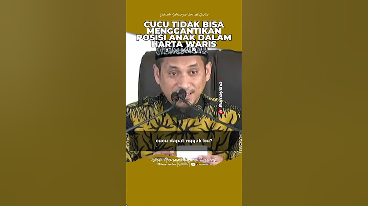 Cucu Tidak Bisa Menggantikan Posisi Anak Dalam Harta Waris - Ustadz Muhammad Abduh Tuasikal