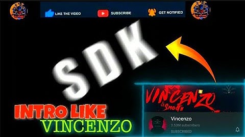 My New Intro Like Vincenzo and BNL | SD GAMING | Garena Free Fire |