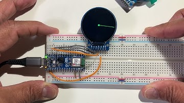 Arduino Nano ESP32 with a round TFT screen