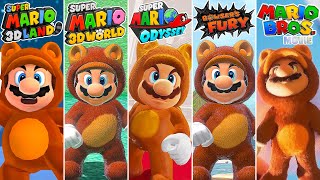 Evolution of Tanooki Mario in Mario Games & Movies [1988-2023] (HD)