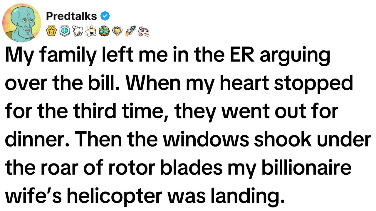 My family left me in the ER arguing over the bill. When my heart stopped for the third time...