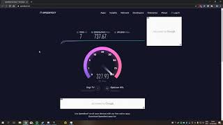 Gigabit Internet Download and Upload Speed Test