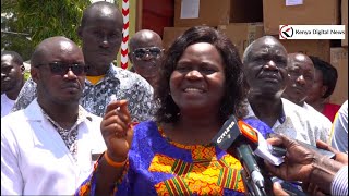 GOVERNOR GLADYS WANGA ON HEALTH SECTOR AS HOMABAY COUNTY REFERRAL HOSPITAL RECEIVES MEDICINE!!