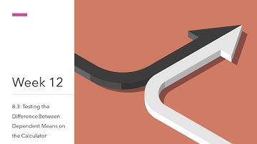 8.3: Testing the Difference Between Dependent Means on the Calculator