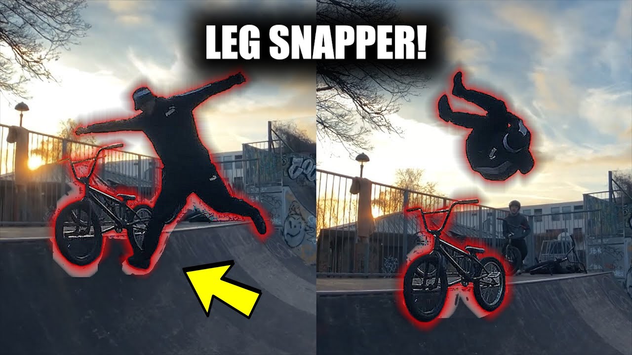 FLIP ONTO THE BIKE TO BROKEN LEG? *CRAZY*