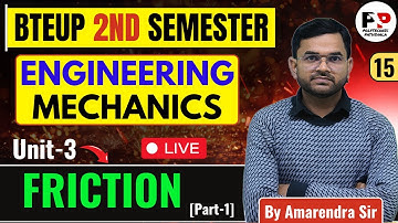 Engineering Mechanics (Lec-15) II Friction@PolytechnicPathshala