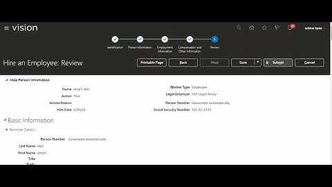 Oracle Fusion Quick pay