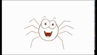 spider cartoon draw