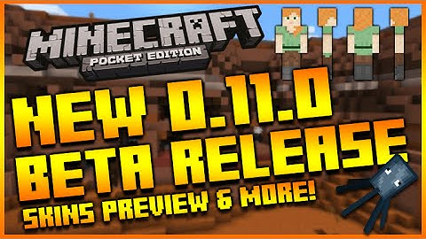 ★MINECRAFT POCKET EDITION 0.11.0 UPDATE - BETA RELEASE COMING NEXT WEEK + SKIN GAMEPLAY PREVIEW★