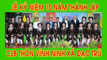 Lễ kỷ niệm 10 năm thành lập câu lạc bộ hát soọng cô thôn vĩnh ninh_ Quay phim Tiến Vững 0343295519
