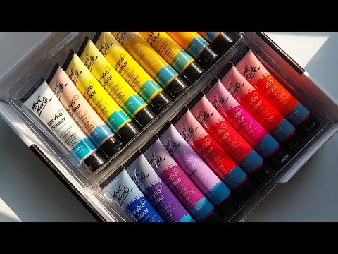 Mont Marte - Acrylic Paint set 36pc. (Unboxing and Review)🎨🖌 