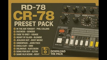 Behringer RD-78 CR-78 Drum Machine Preset Pack – Classic Patterns from Phil Collins, Genesis & More