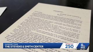 The first stop on the tour is the Stevens and Smith Center in Lancaster