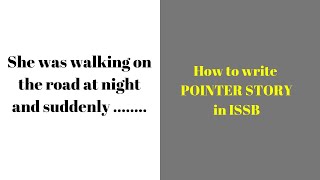 How to Write Pointer Stories in ISSB