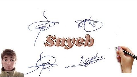 Suyeb signature style#name  signature with arooj