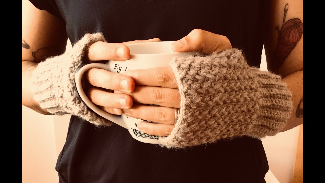 Guantes sin dedos a crochet !facilísmos!