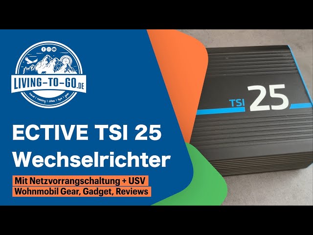 ECTIVE TSI 25 2500W/12V Sinus-Wechselrichter mit NVS- und USV-Funktion 