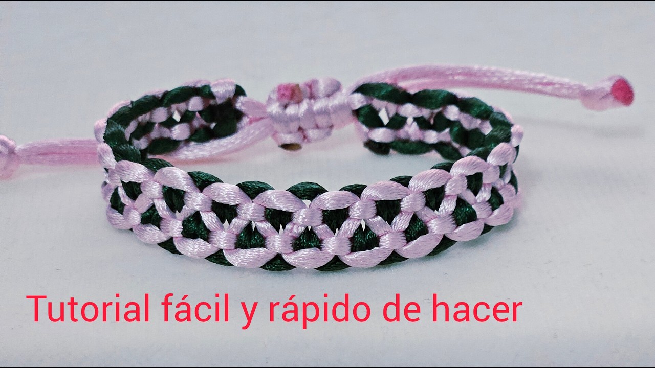 ⭐TUTORIAL como hacer pulsera de hilo CON NUDOS FACILES /DIY PULSERA