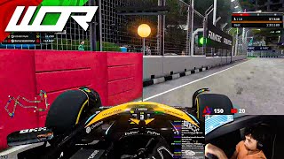 WHAT ARE THEY DOING... Otis Lawrence and Thomas Ronhaar COLLIDE AGAIN at Singapore | WOR | F1 23