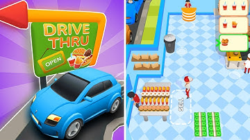 Drive Thru Rush 🚘😋🍔 All Levels Gameplay iOS