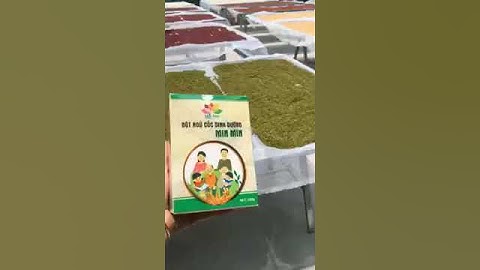 Nắng lên mình phơi ngũ cốc Min Min