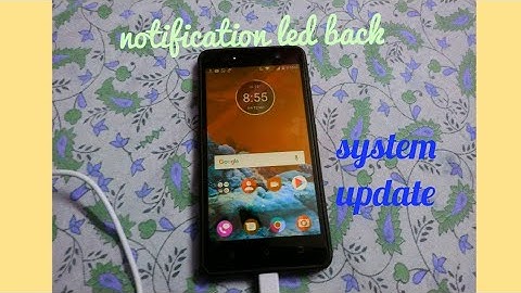 Notification light in lenovo k8 plus | Software update