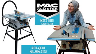 Mac Allister Msts1500 Tezgah Testere Kutu Açilimi Koçtaş Begüm Altın Pınarbaşı