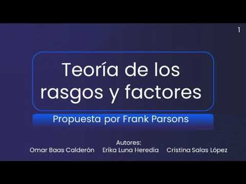 Características De La Teoría De Rasgos Y Factores