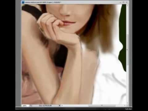 Emma Watson speed painting by Marvin Flores