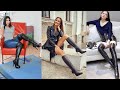 Expensive & elegant latex thight leather long shoes ideas for women's 2020