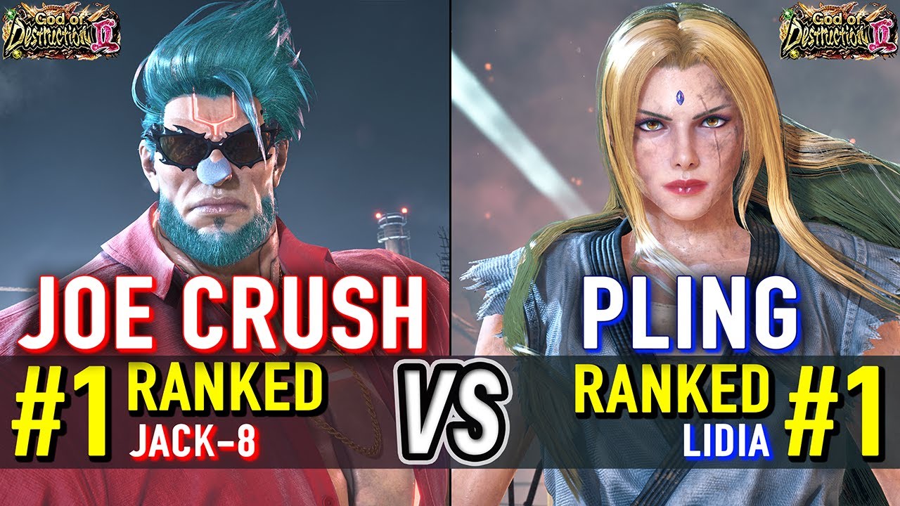 T8 🔥 JOE CRUSH (#1 Ranked Jack-8) vs PLING (#1 Ranked Lidia) 🔥 Tekken 8 High Level Gameplay