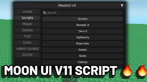 ROBLOX MOON UI V11 Script OP 🤩🤩