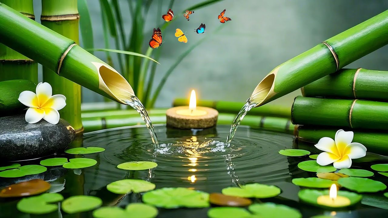 Healing Music for Anxiety Disorders 🌿 Meditation Music Relax Mind Body, Bamboo, Nature Sounds