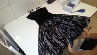 Transformando,Blusa e Saia em Vestido