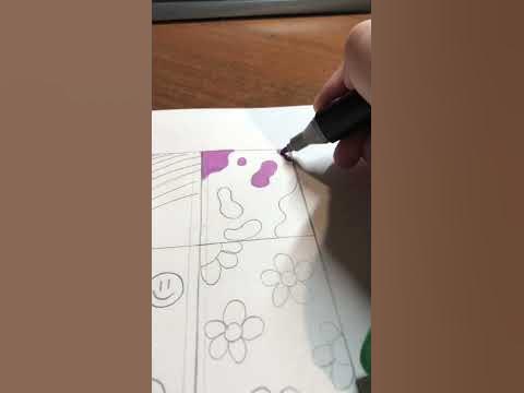 Что можно нарисовать когда скучно ( 3 часть )🌿🌸🎨 #рекомендации - YouTube
