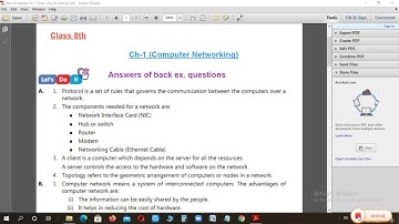 Class 8th Ch-1(Computer Networking) Q/Ans. Revision