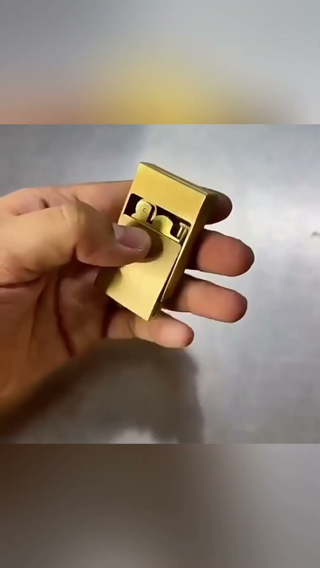 Product Link in Bio ( # 2134  ) ✅ Timeless Brass Matchbox Handmade Kerosene Lighter